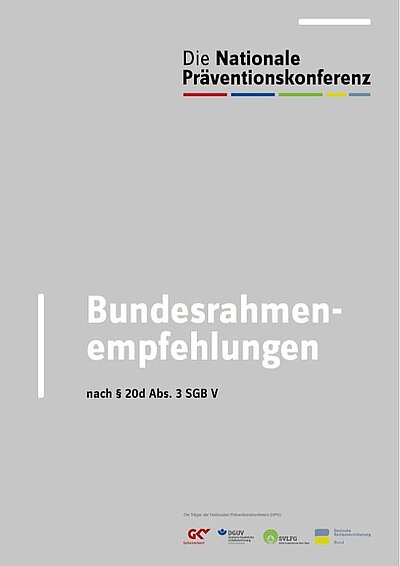 Cover Bundesrahmenempfehlungen Cover Bundesrahmenempfehlungen